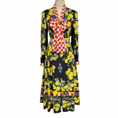 Sicilian Lemons Cotton Skirt