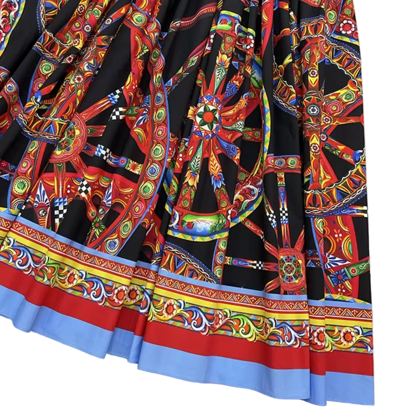 Sicilian Carretto Maxi Bustier Dress
