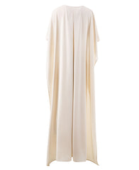 Long Dress Designer High Quality Summer New Women Fashion Casual Vintage Elegant Celebrity Party Gorgeous Cloak Sleeves Dresses