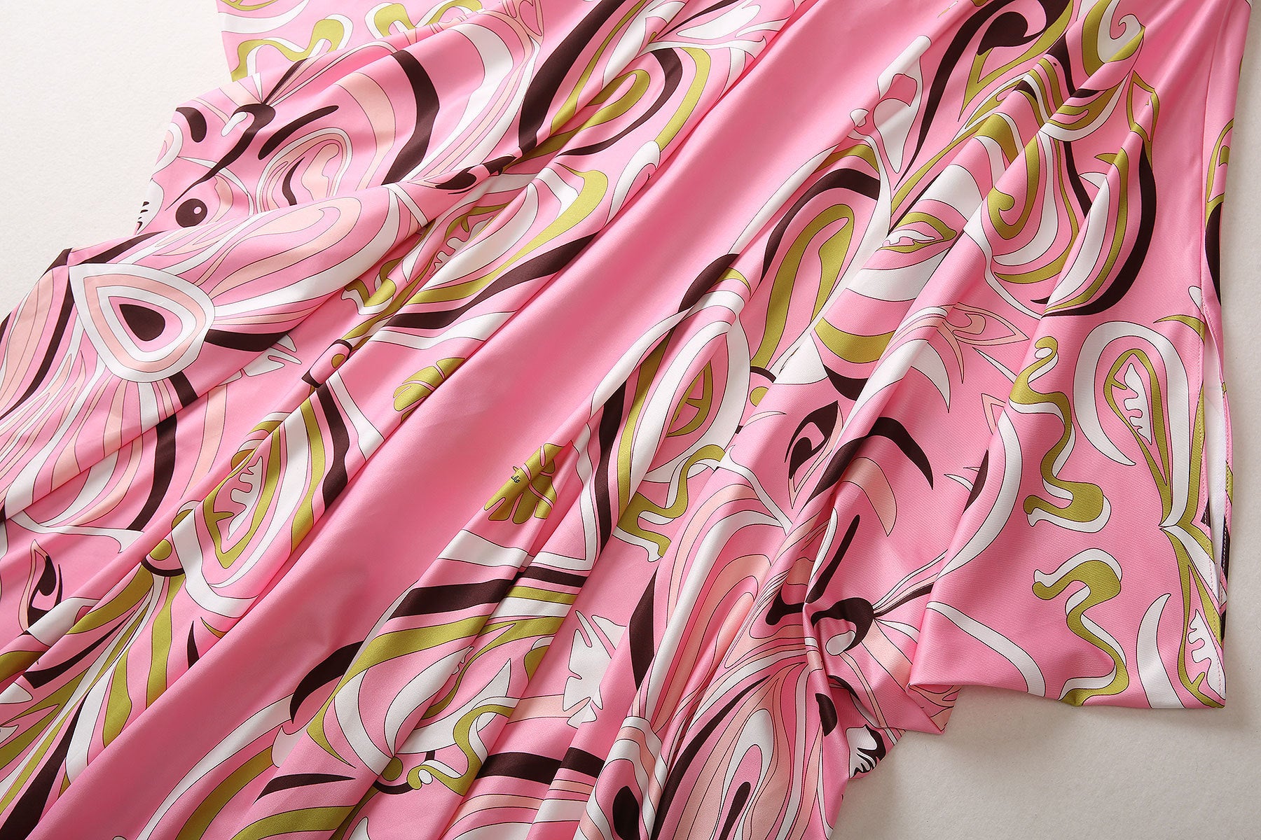 HIGH QUALITY Fashion Summer Women Print  Kaftan Dress Loose Maxi Plus Size  Beach Outerwear In Pink 2023