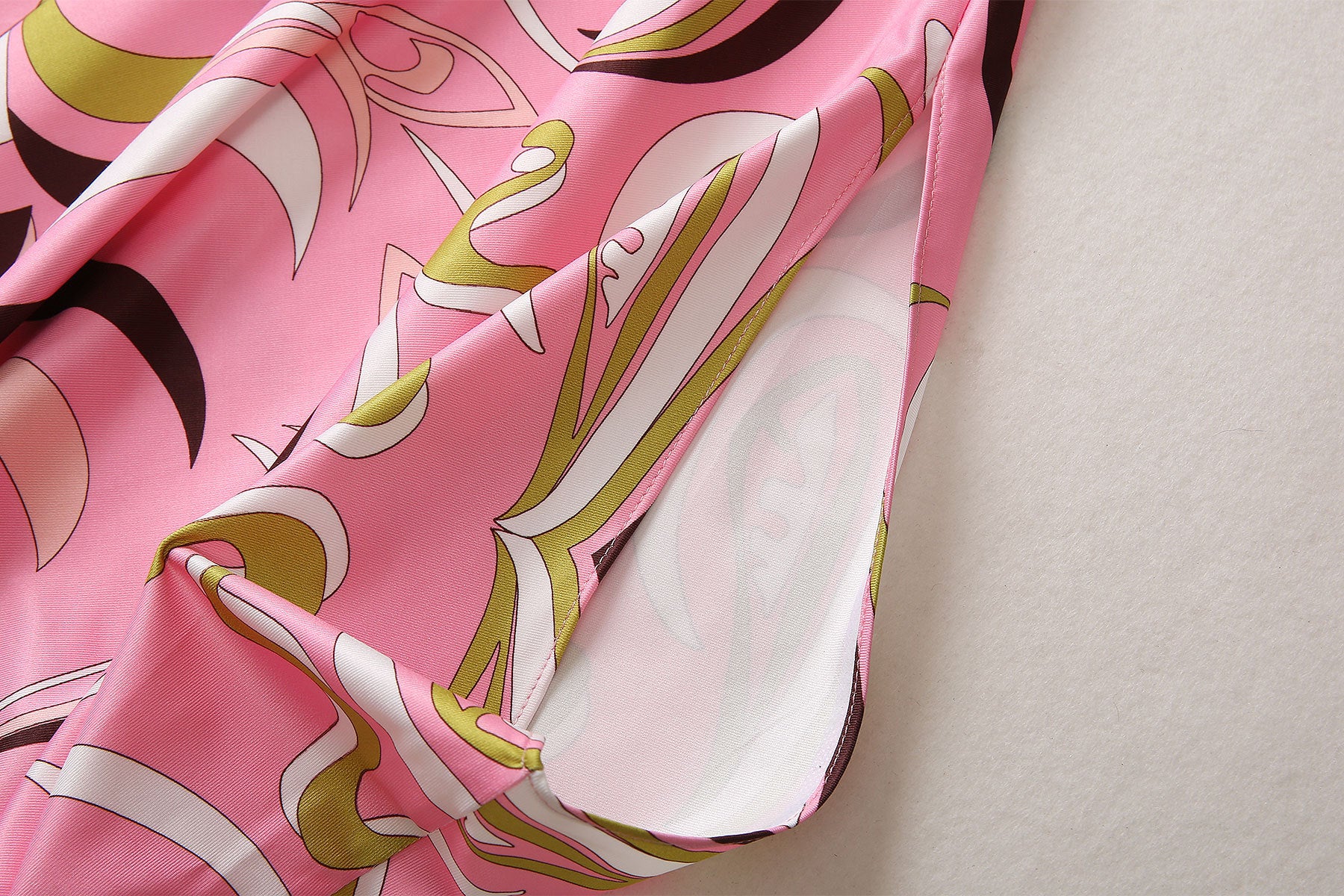 HIGH QUALITY Fashion Summer Women Print  Kaftan Dress Loose Maxi Plus Size  Beach Outerwear In Pink 2023