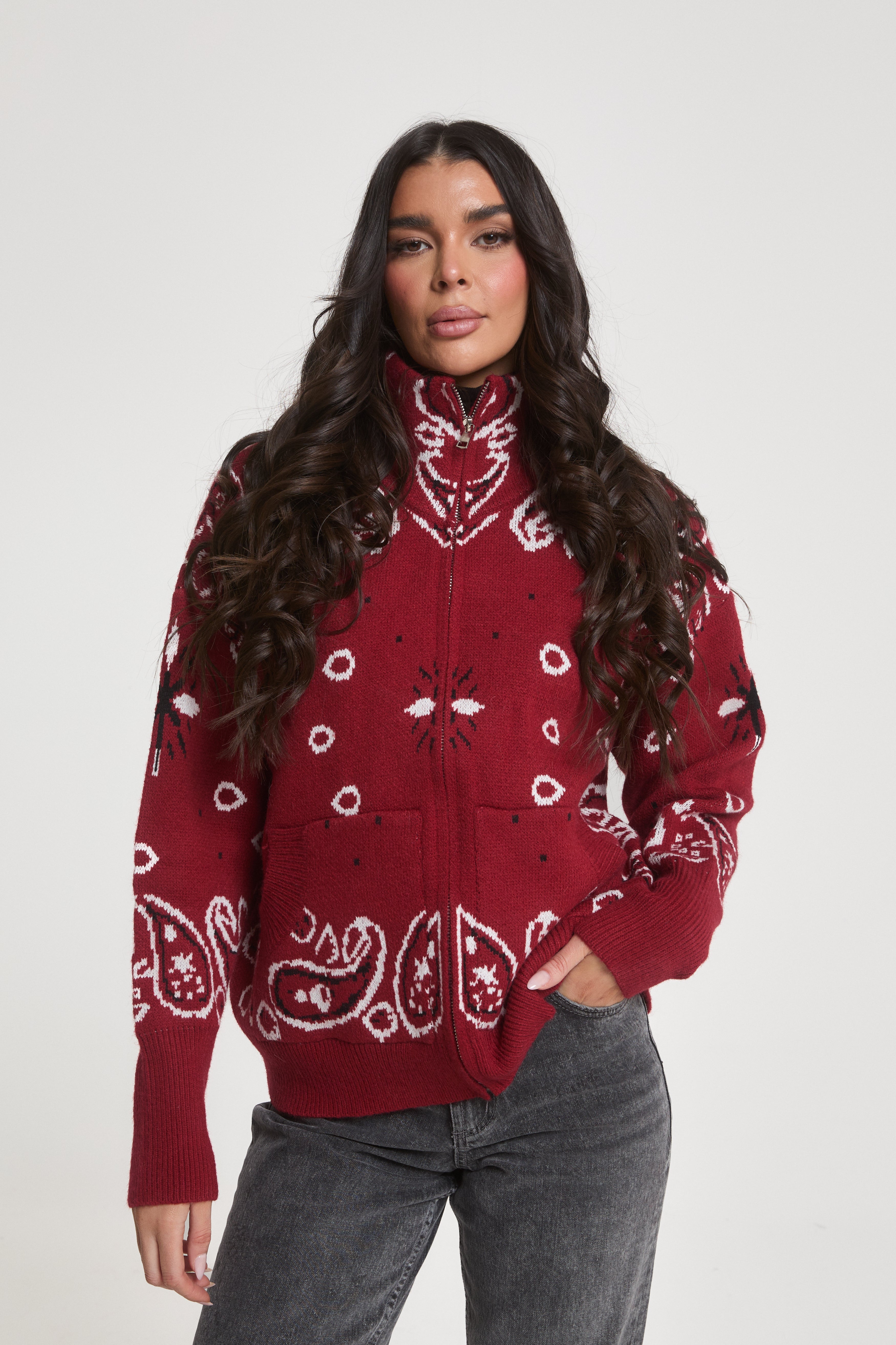 Giulia Zip Up Cardigan