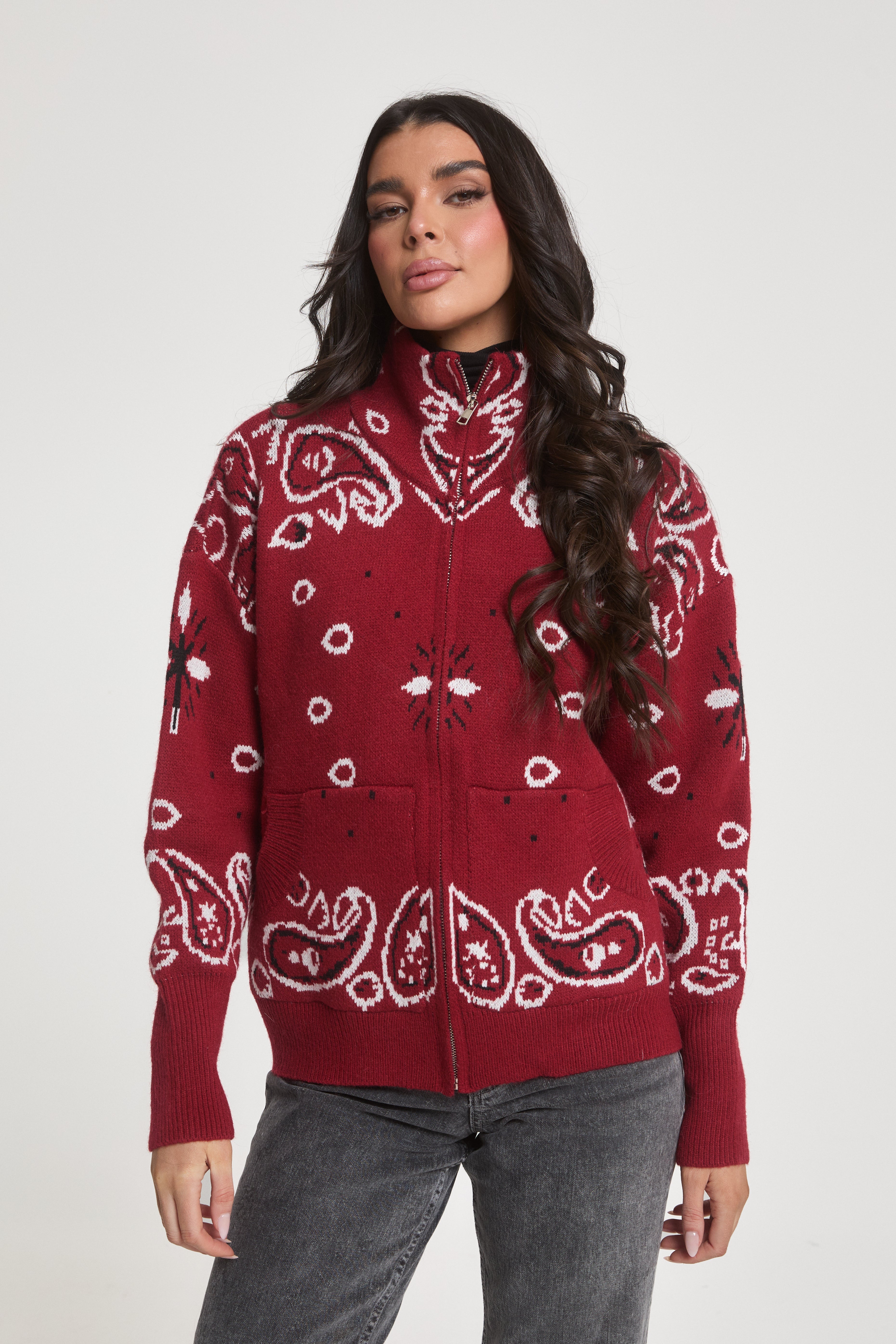 Giulia Zip Up Cardigan