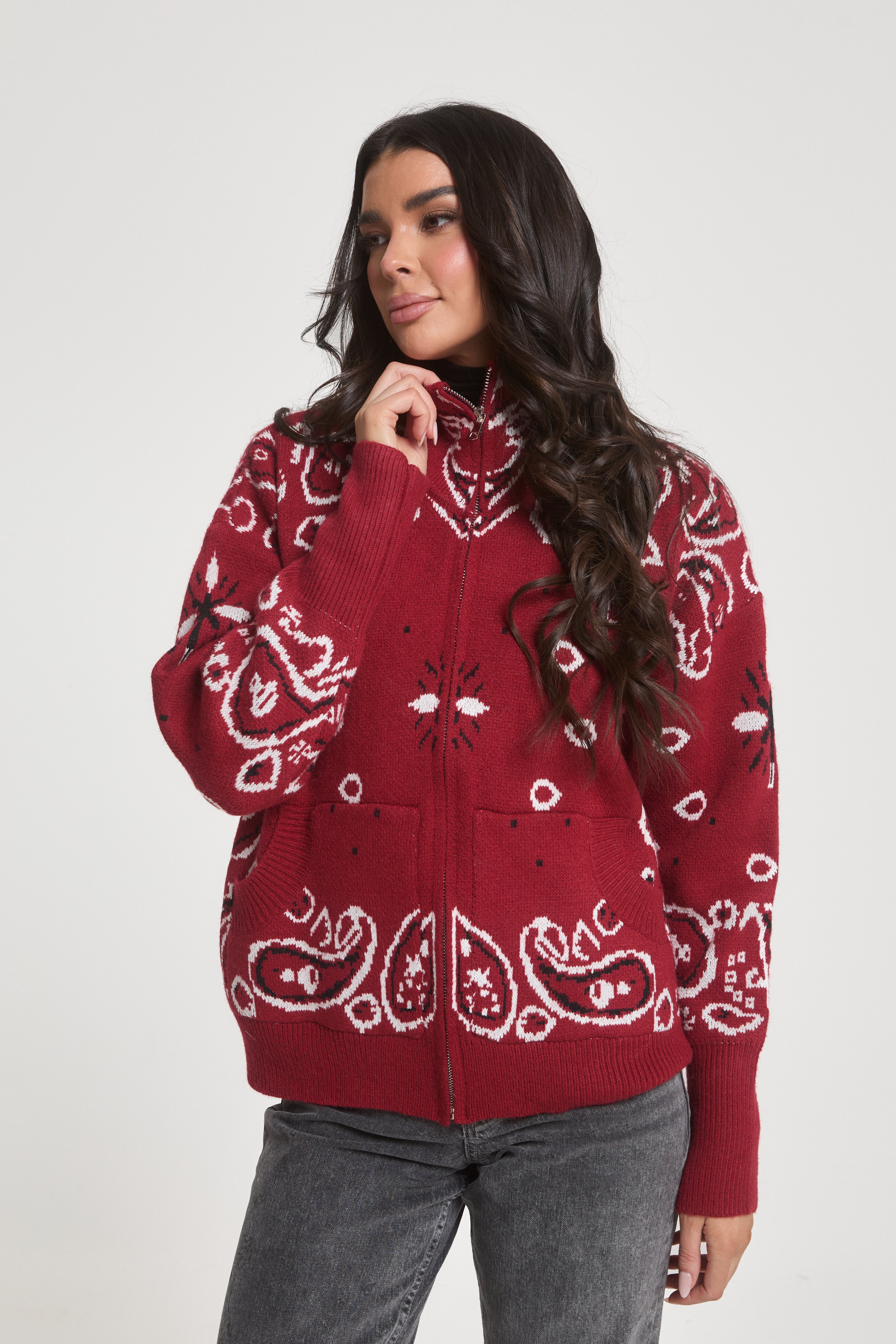 Giulia Zip Up Cardigan