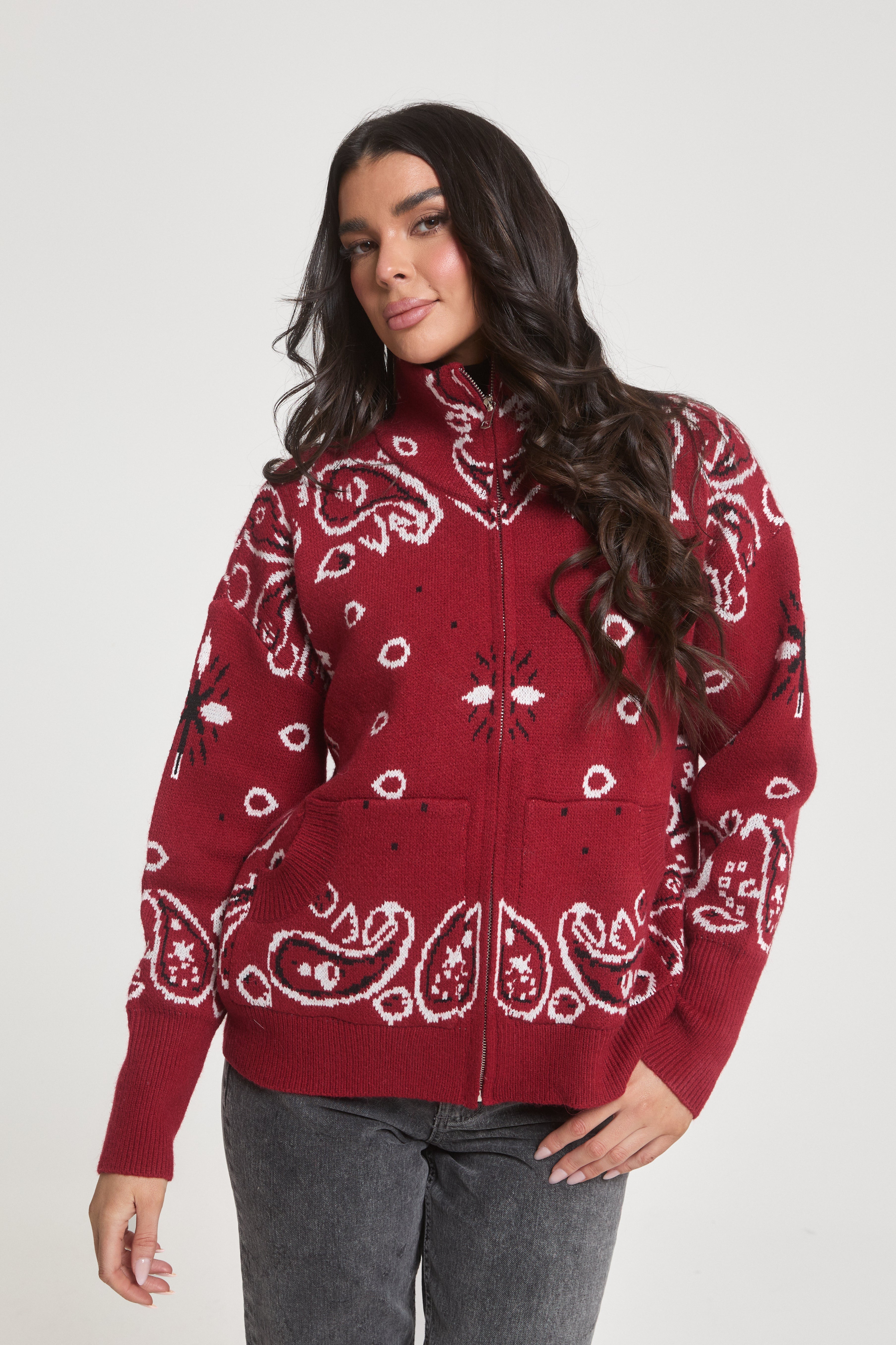 Giulia Zip Up Cardigan