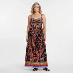 Sicilian Carretto Maxi Bustier Dress