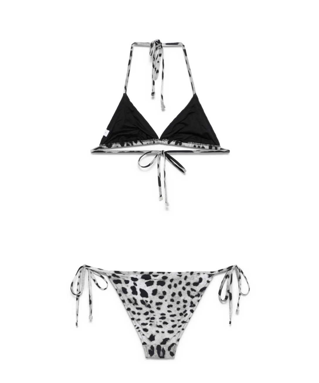 Grey leo print bikini