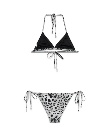 Grey leo print bikini
