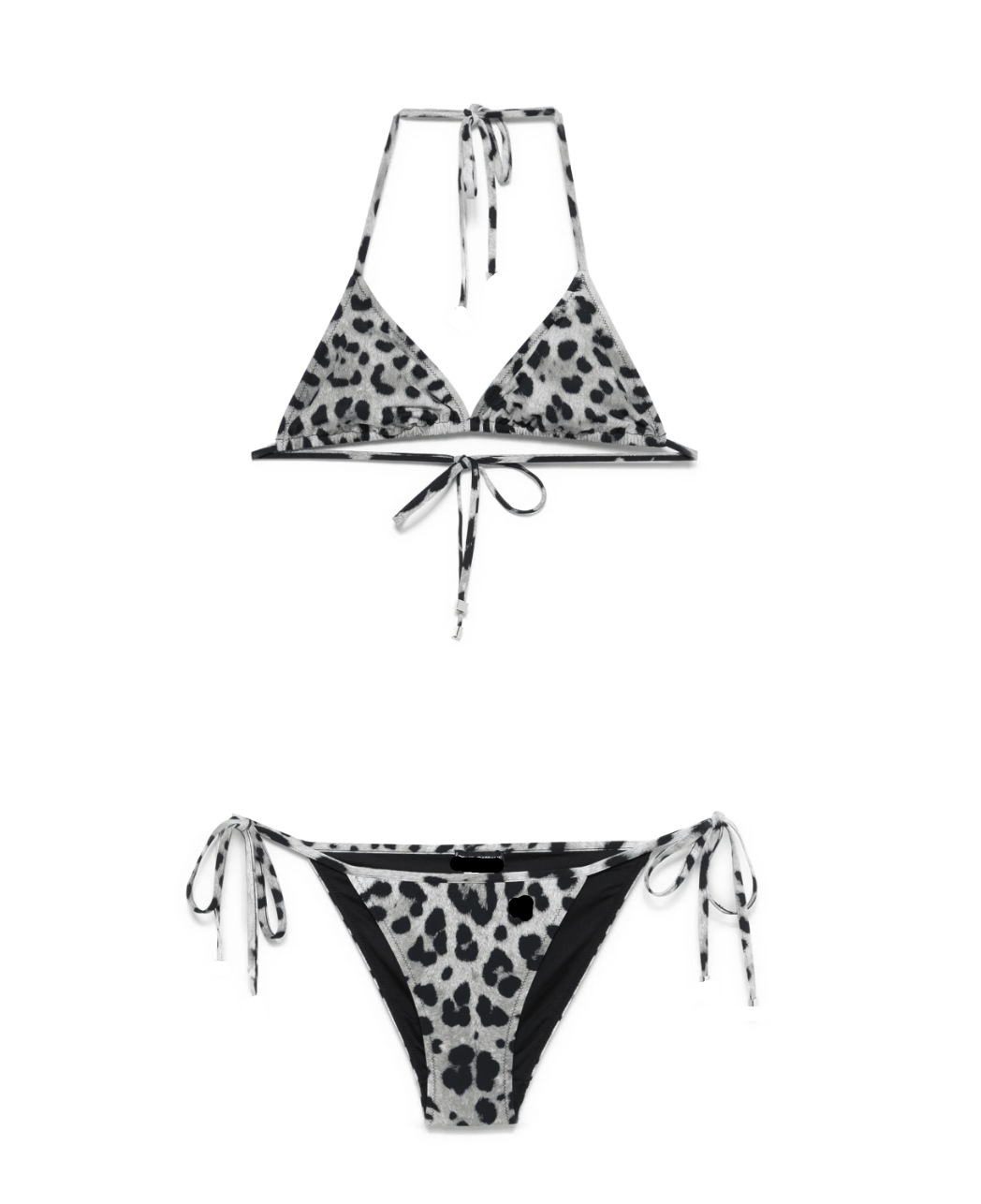 Grey leo print bikini