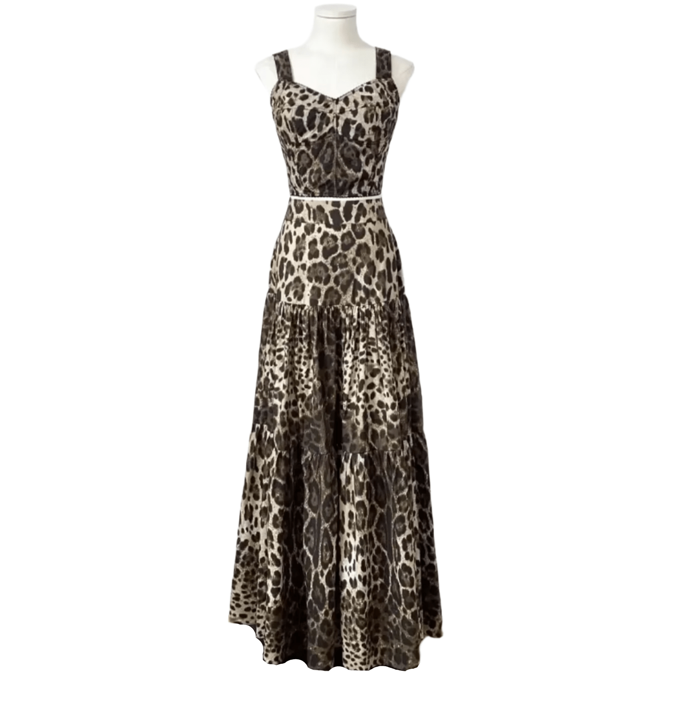 Luxury Leo print lingerie style 100% cotton top