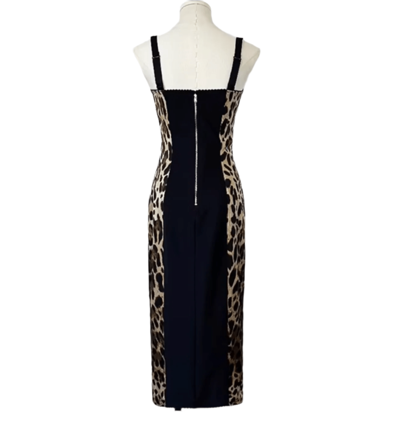 Silk Leopard Midi Lingerie Style Dress