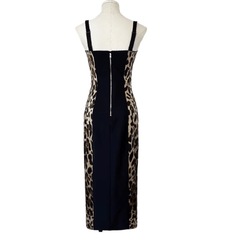 Silk Leopard Midi Lingerie Style Dress