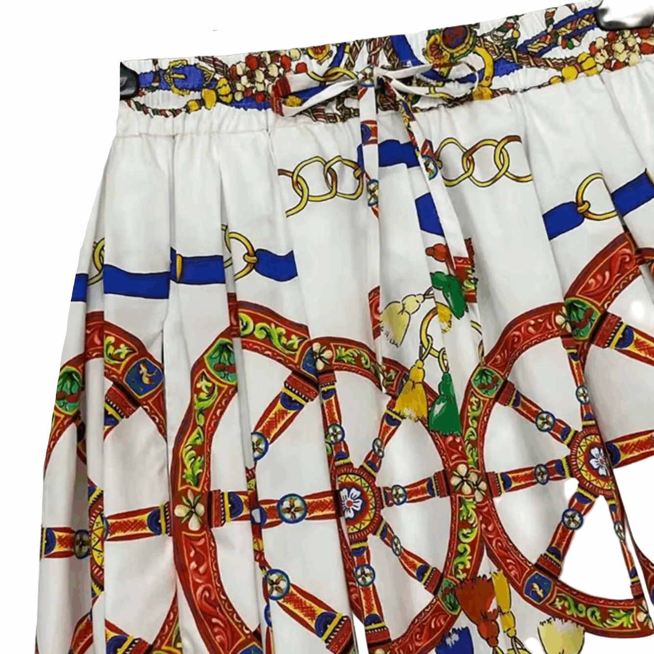 Sicilian Carnival Cotton Skirt