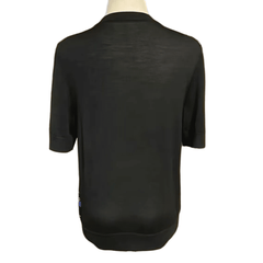 Sicilian Carnival Black Silk & Wool Knitted Top