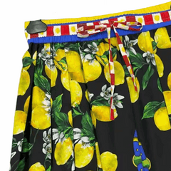 Sicilian Lemons Cotton Skirt
