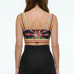 Sicilian Carretto Cotton Crop Top