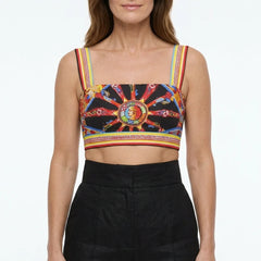 Sicilian Carretto Cotton Crop Top