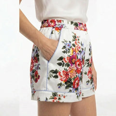 Floralia Italiana Silk Shorts